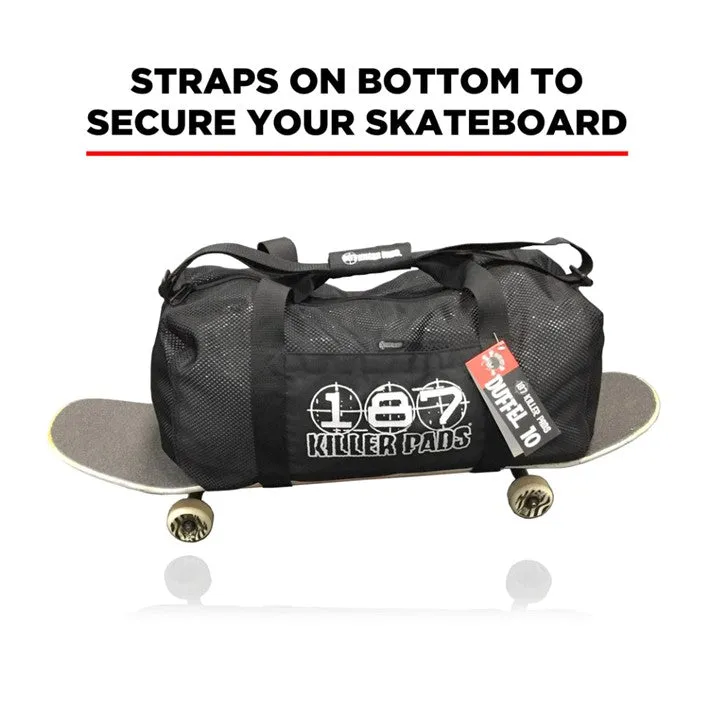 187 Black Skate Duffel Bag