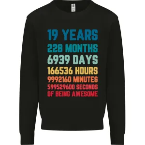 19th Birthday 19 Year Old Men's Birthday Celebration Sweatshirt Jumper