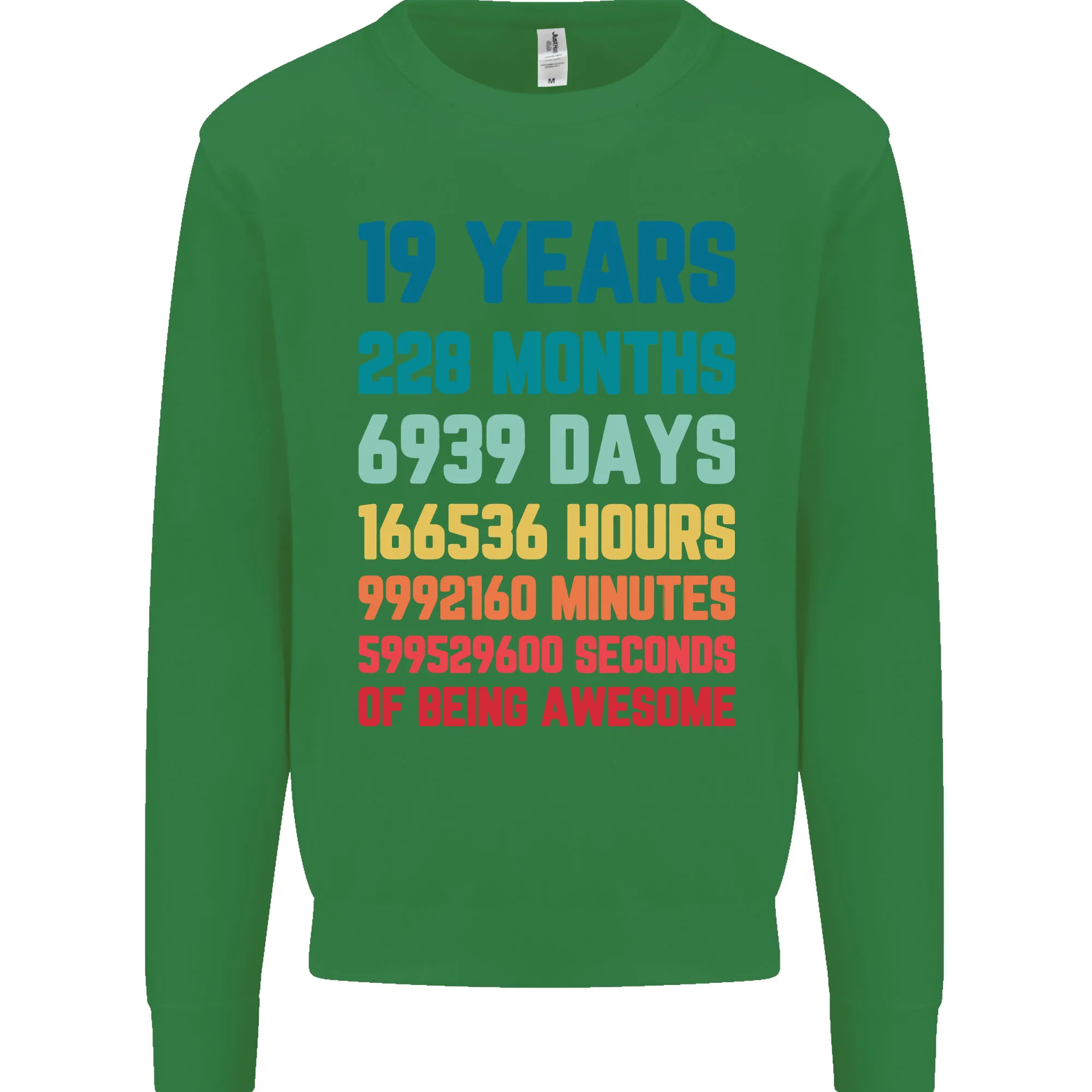 19th Birthday 19 Year Old Men's Birthday Celebration Sweatshirt Jumper