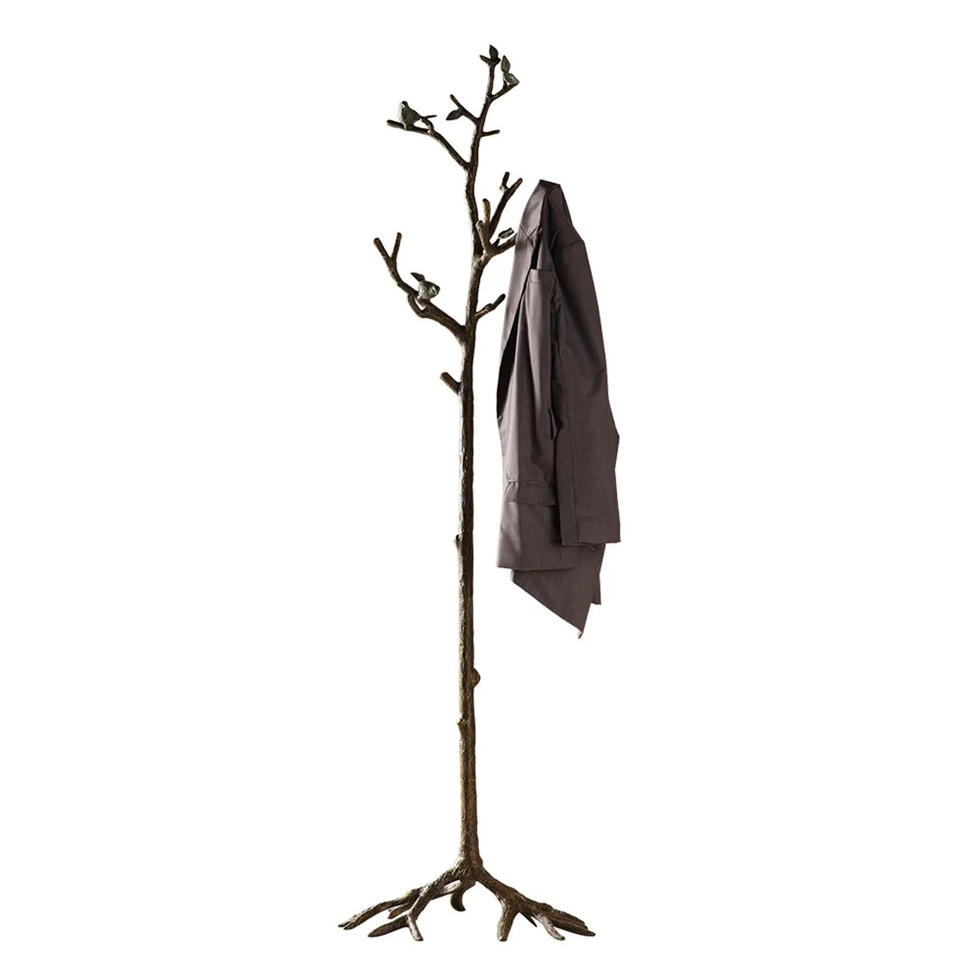 59"H Lovebird Aluminum Coat Rack