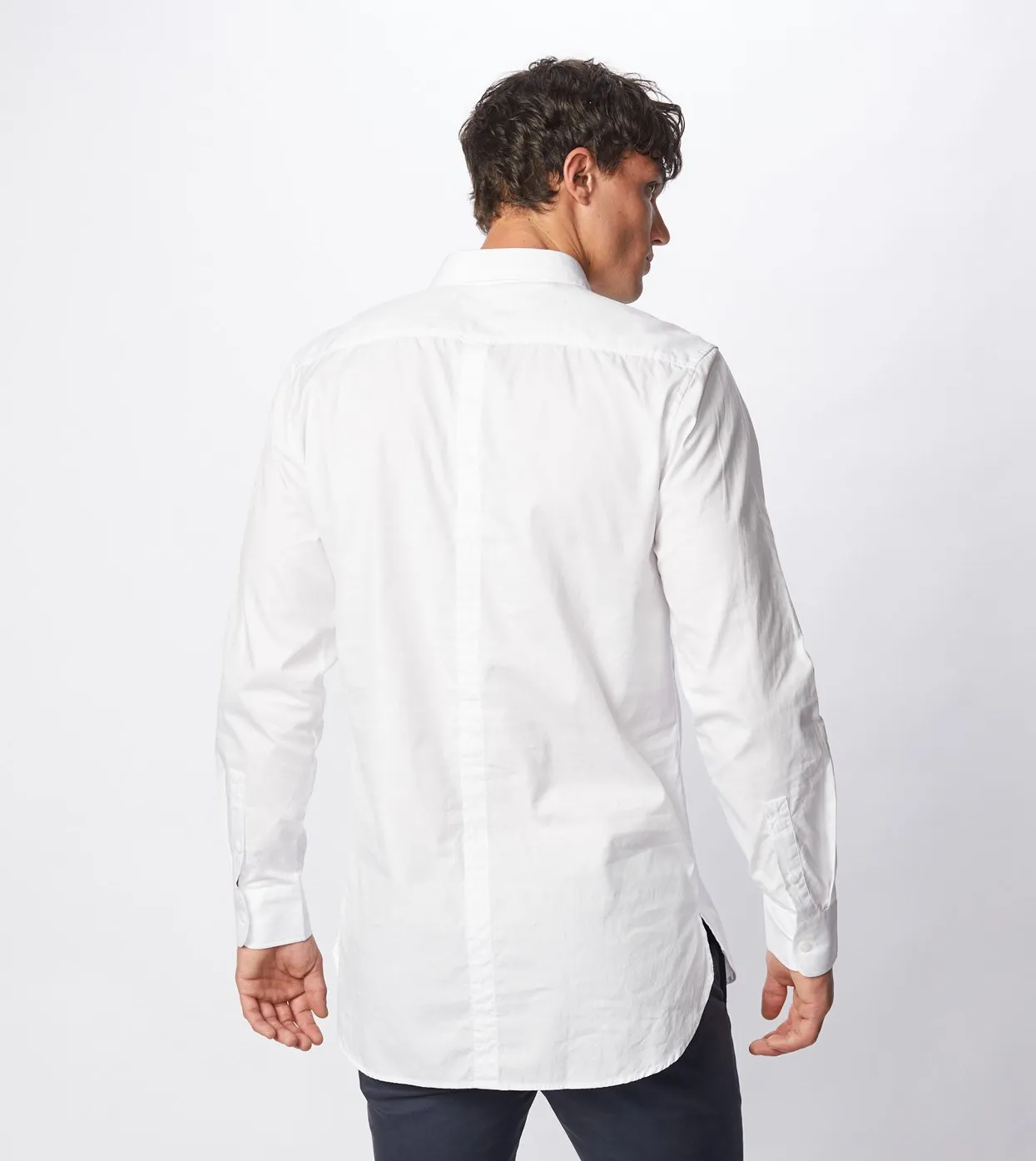 7 Foot LS Oxford Shirt White