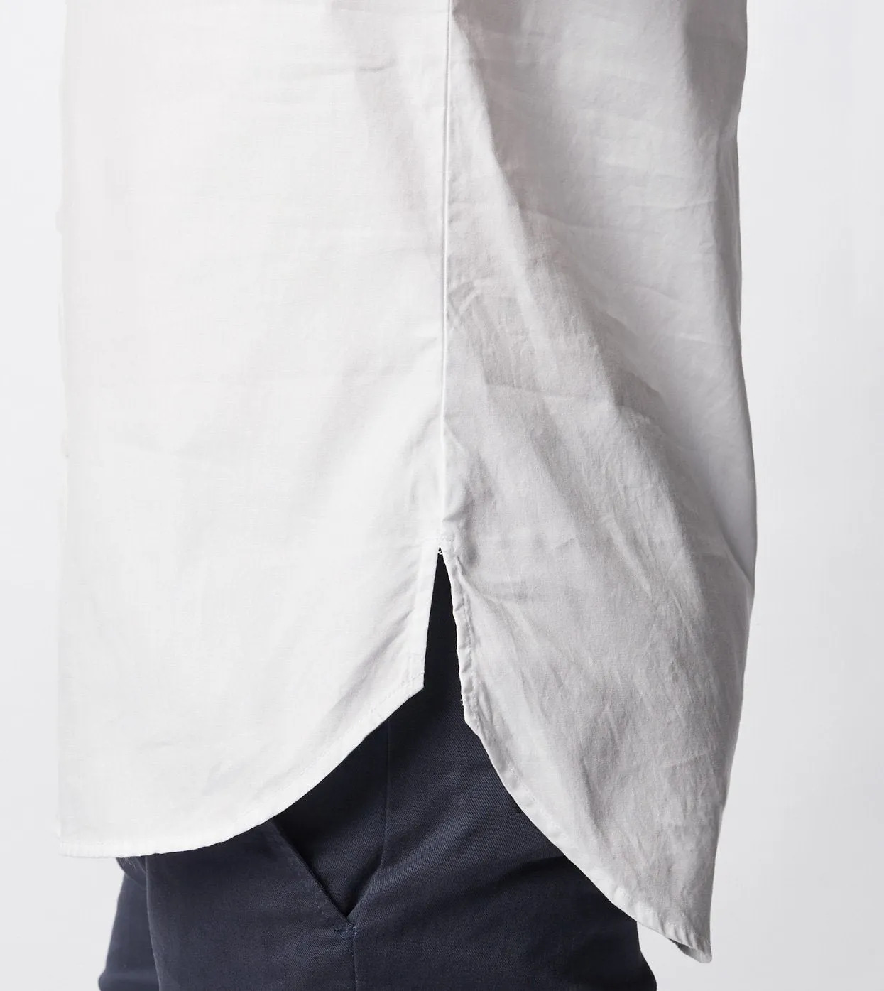 7 Foot LS Oxford Shirt White