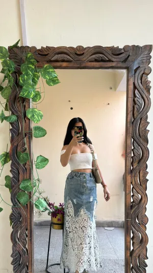7) Korean skirt 24 waist/l:35