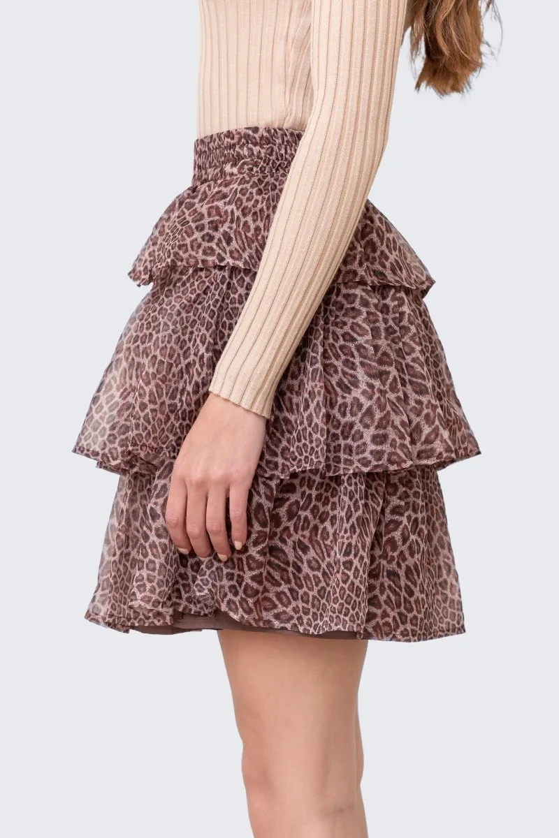 ARIA SKIRT (DARK/BROWN)