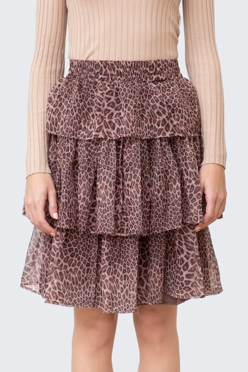 ARIA SKIRT (DARK/BROWN)