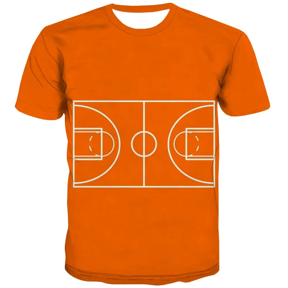 Basketball T shirts Men Night View Shirt Print Galaxy Tshirt Printed City Tshirts Novelty