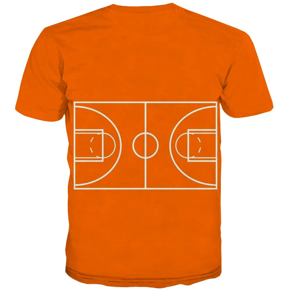 Basketball T shirts Men Night View Shirt Print Galaxy Tshirt Printed City Tshirts Novelty