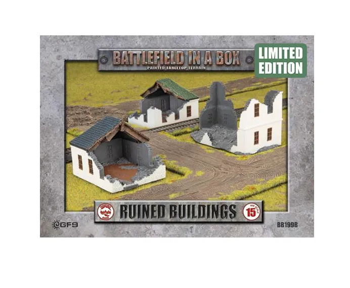 Battlefield in a Box: Ruins: Buildings (White/Grey - Limited Edition)