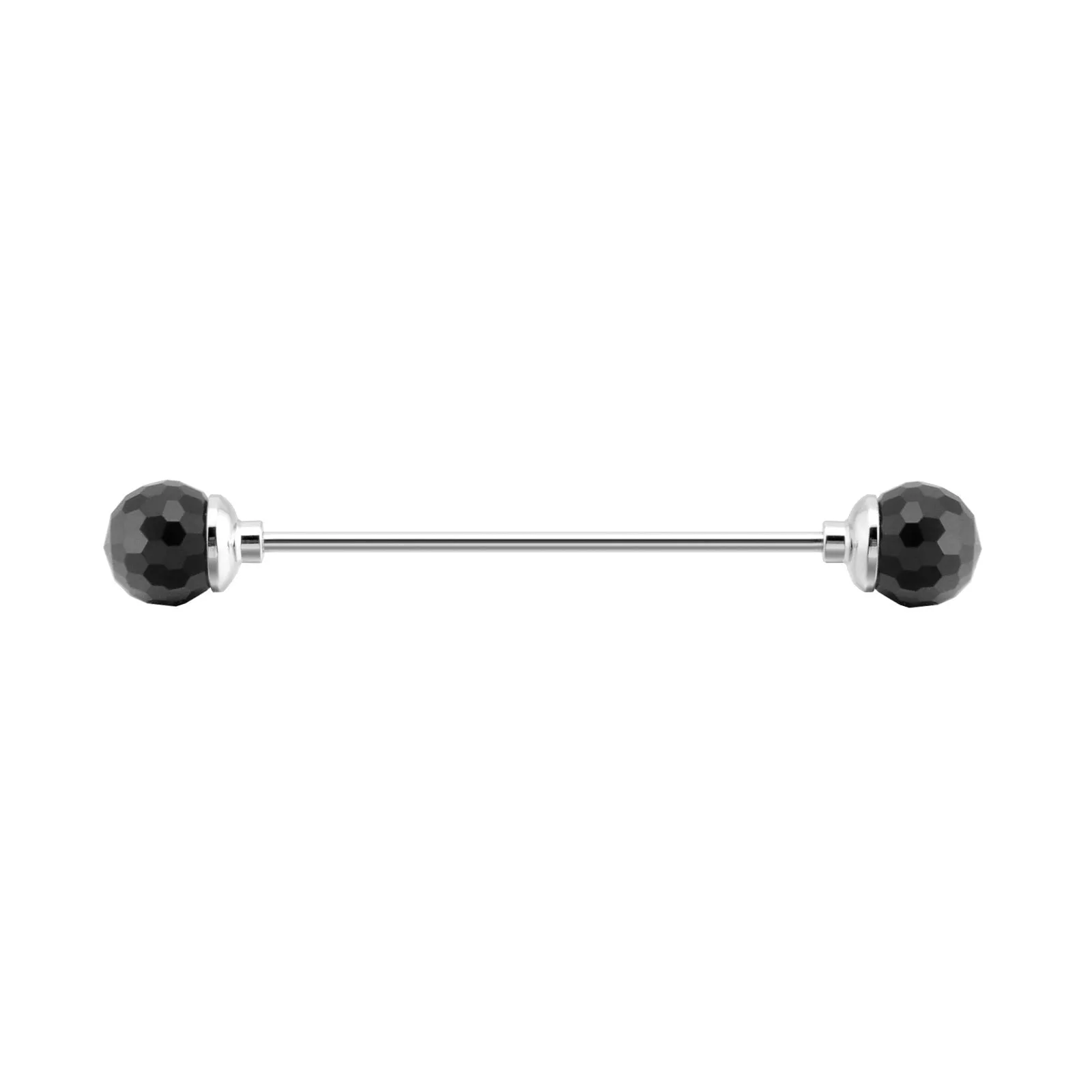 Black Crystal Ball Colar Bar
