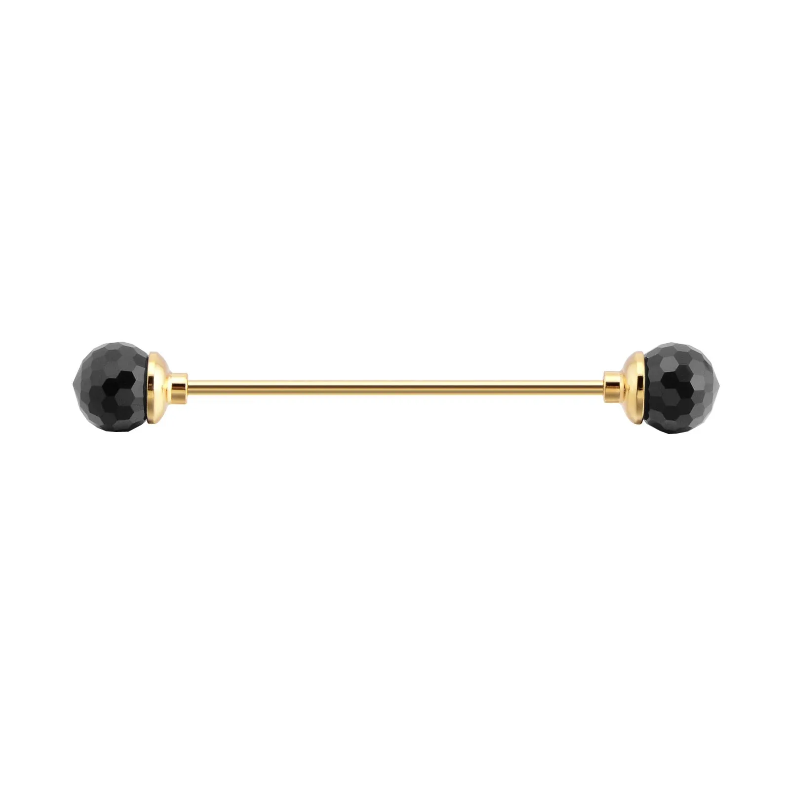 Black Crystal Ball Colar Bar
