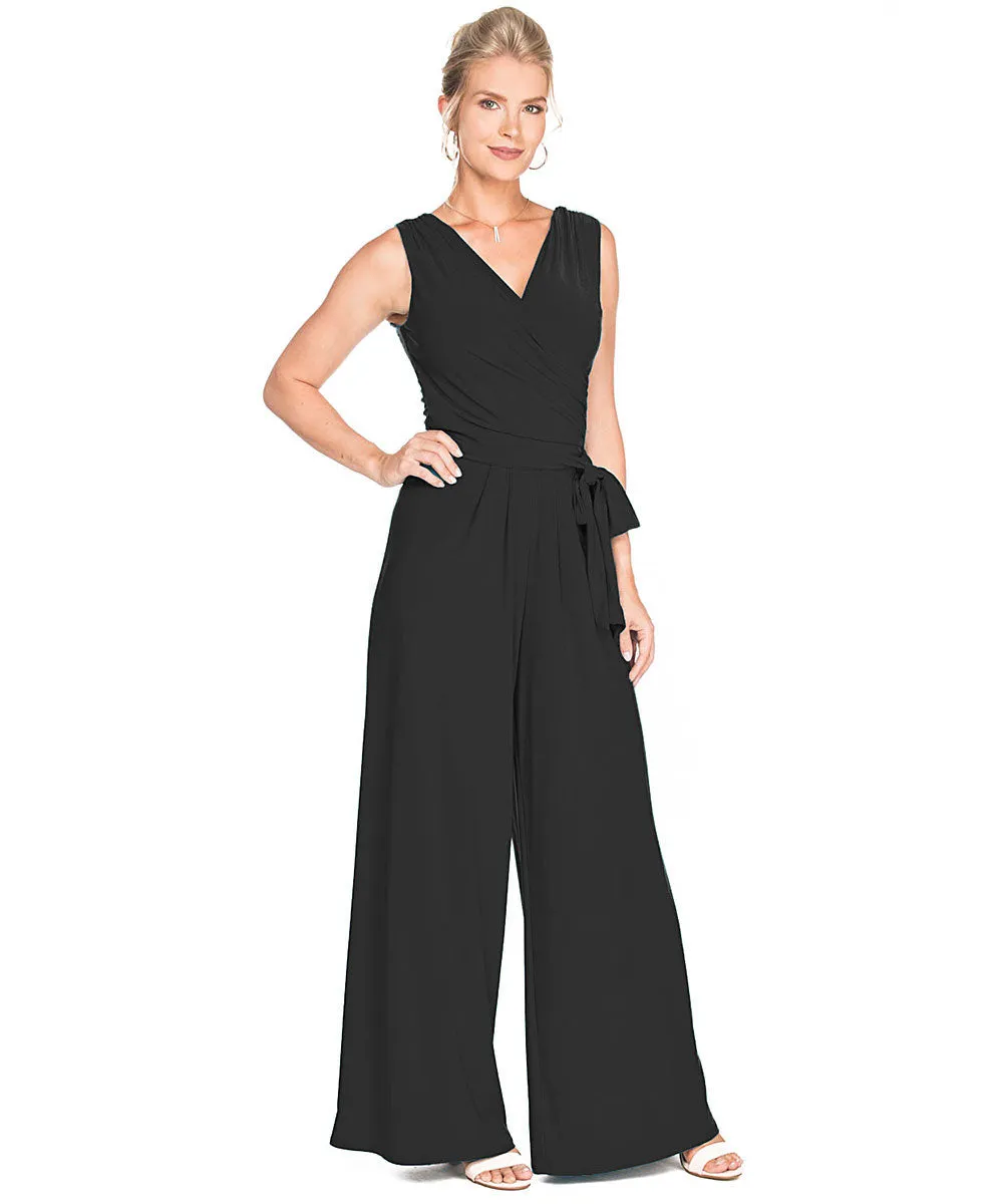 BLACK JUMPSUIT WITH TIE