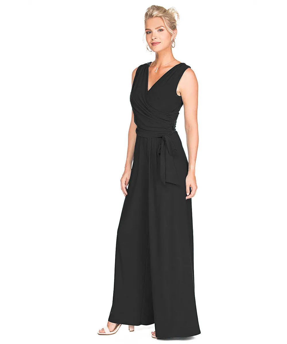 BLACK JUMPSUIT WITH TIE