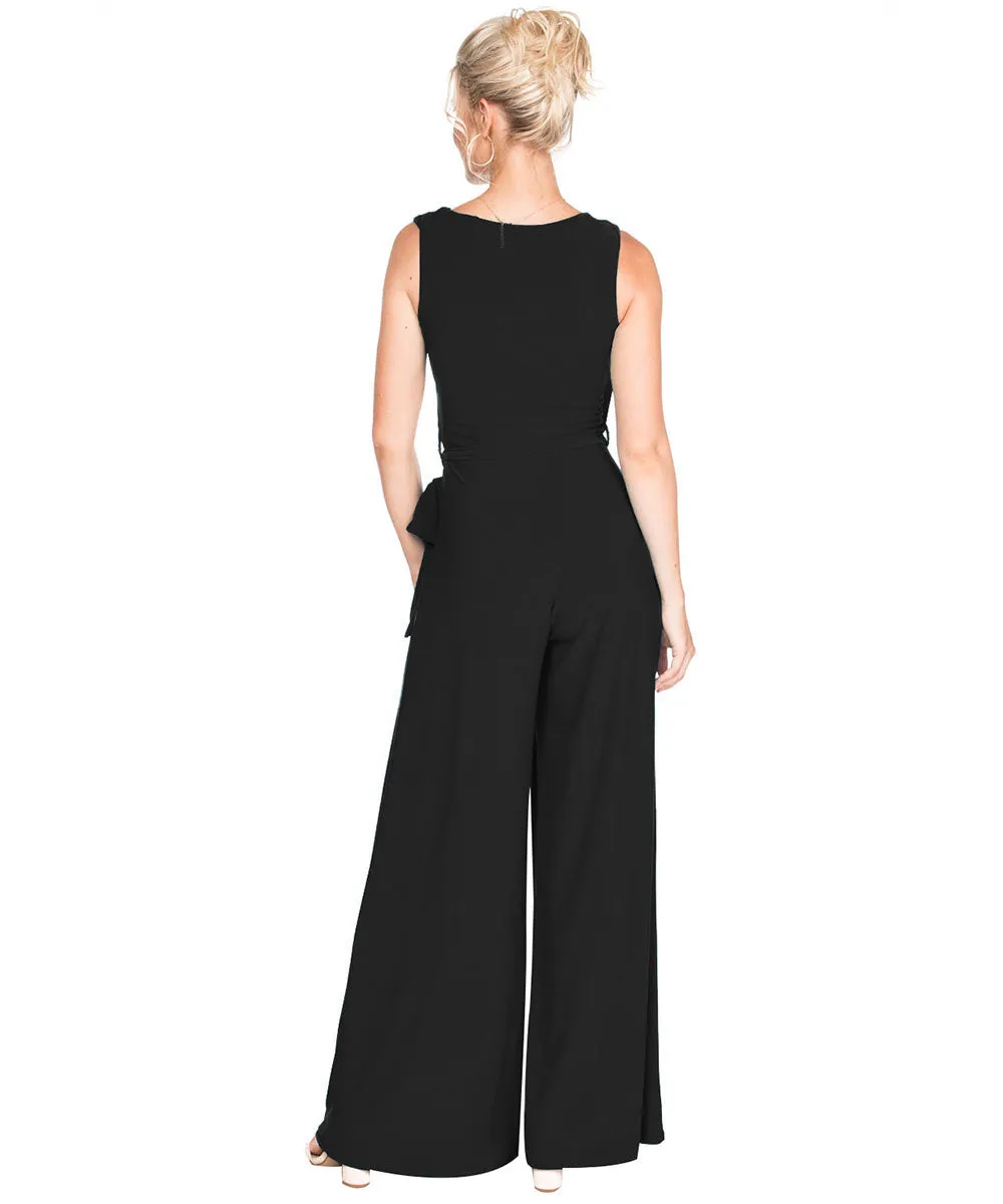 BLACK JUMPSUIT WITH TIE