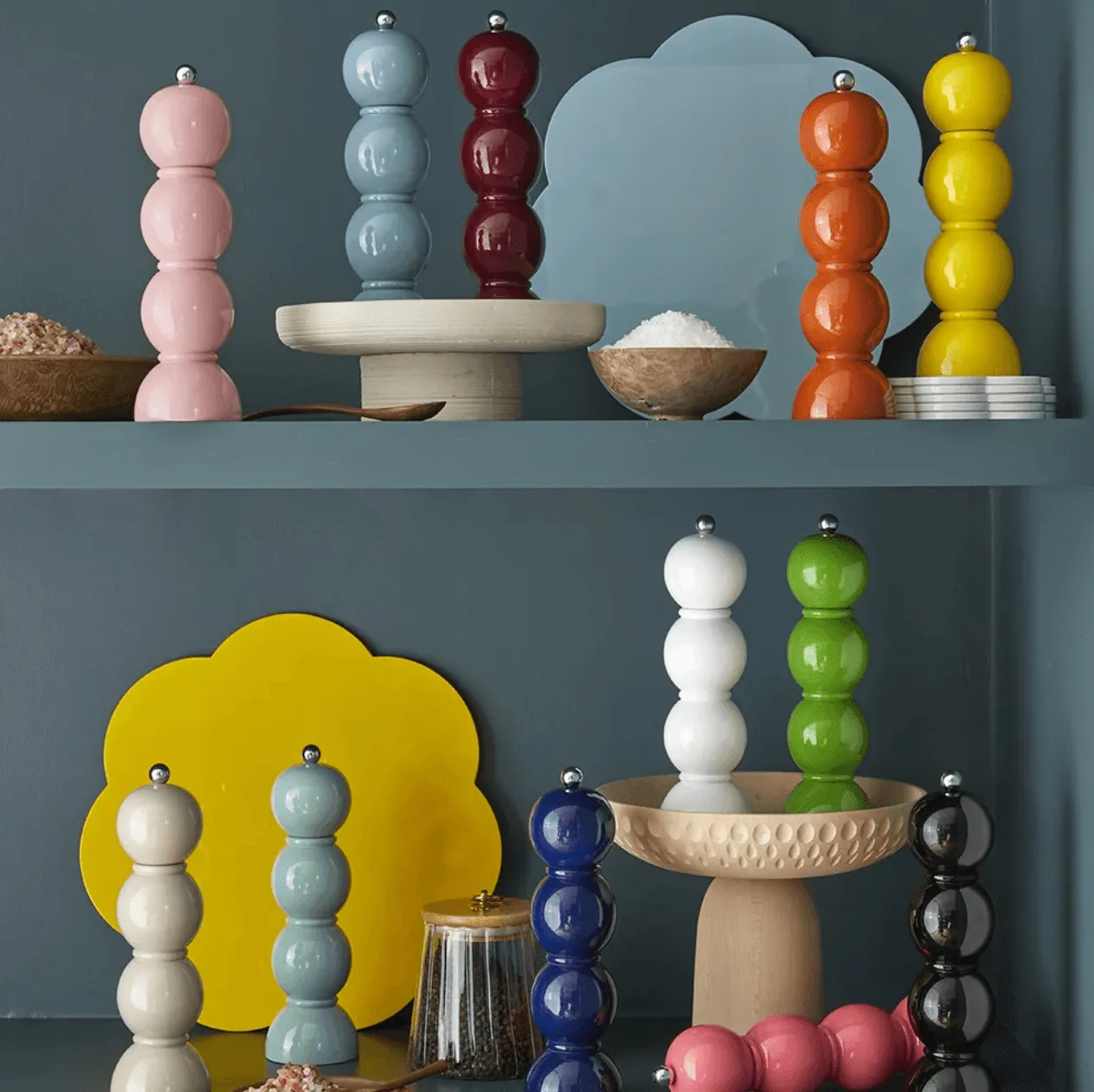 Bobbin Salt & Pepper Mill | White