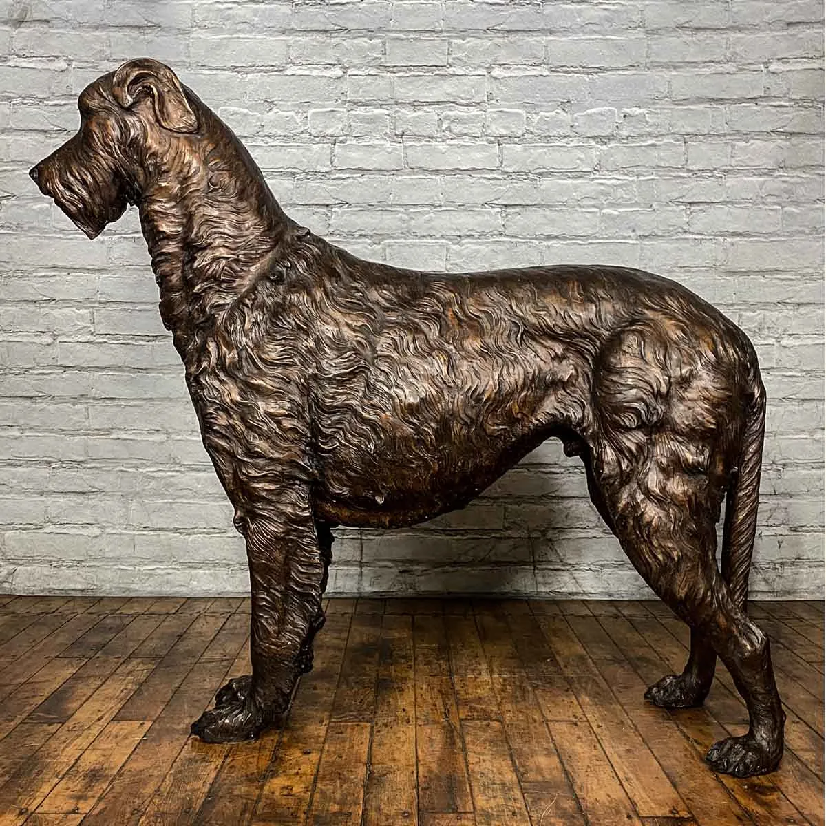Bronze Irish Wolfhound Statue