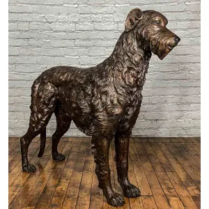 Bronze Irish Wolfhound Statue