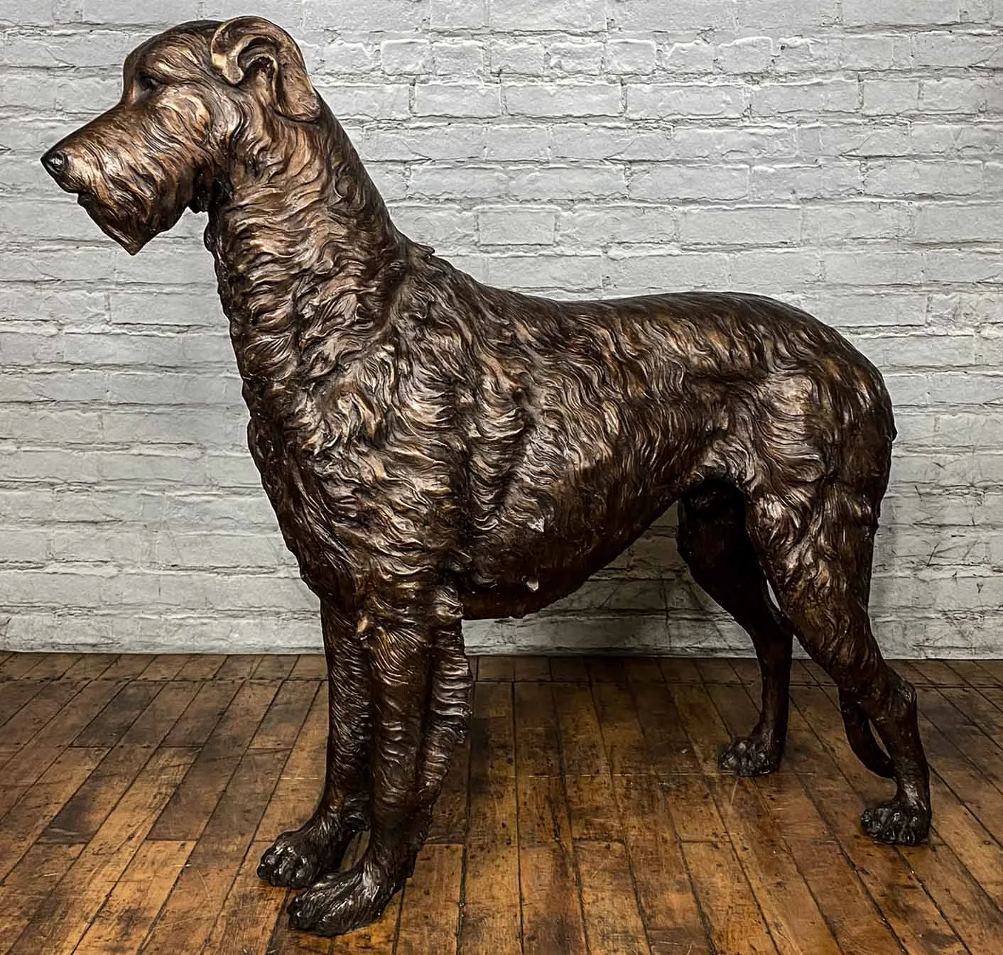 Bronze Irish Wolfhound Statue