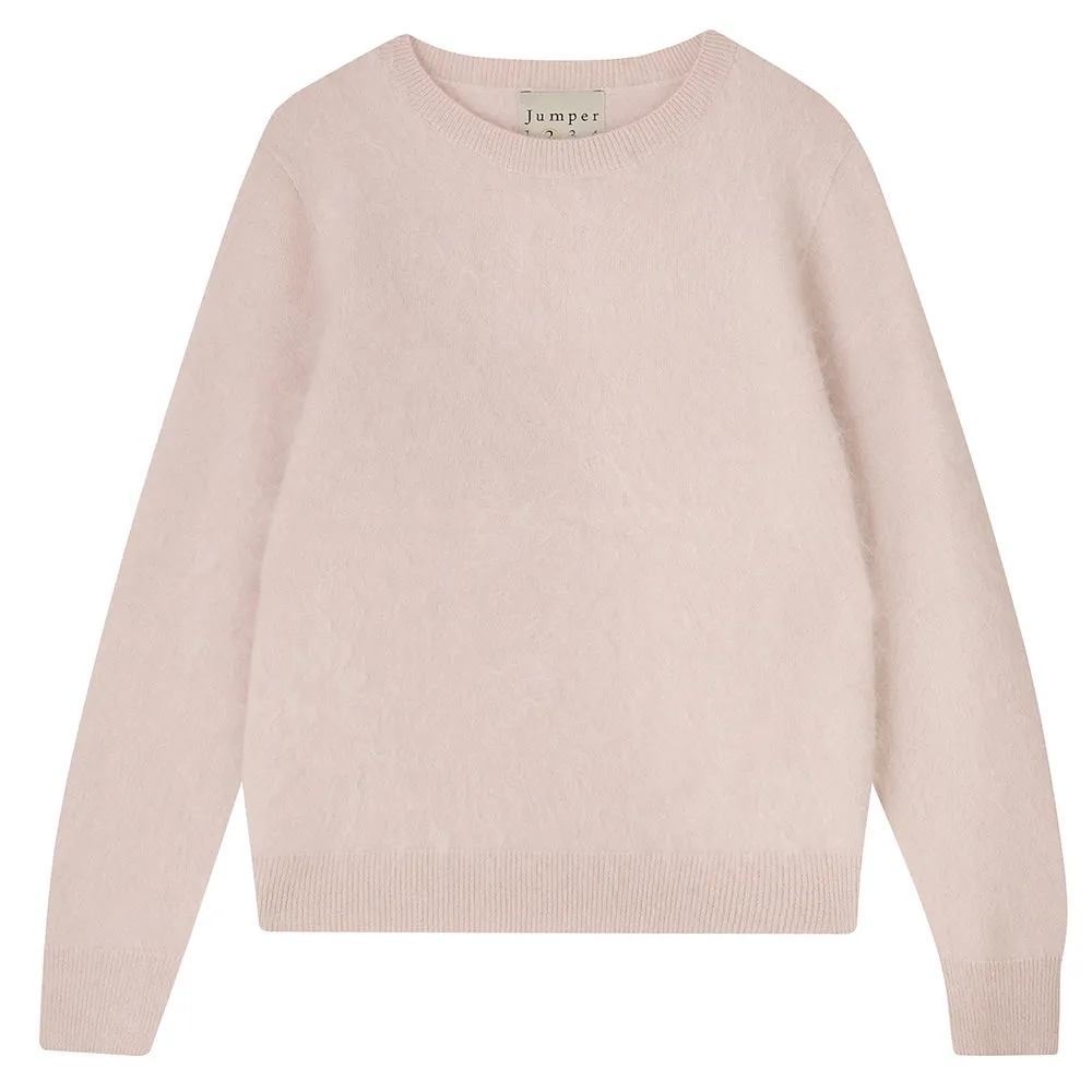 Brushed Cashmere Crew in Fawn