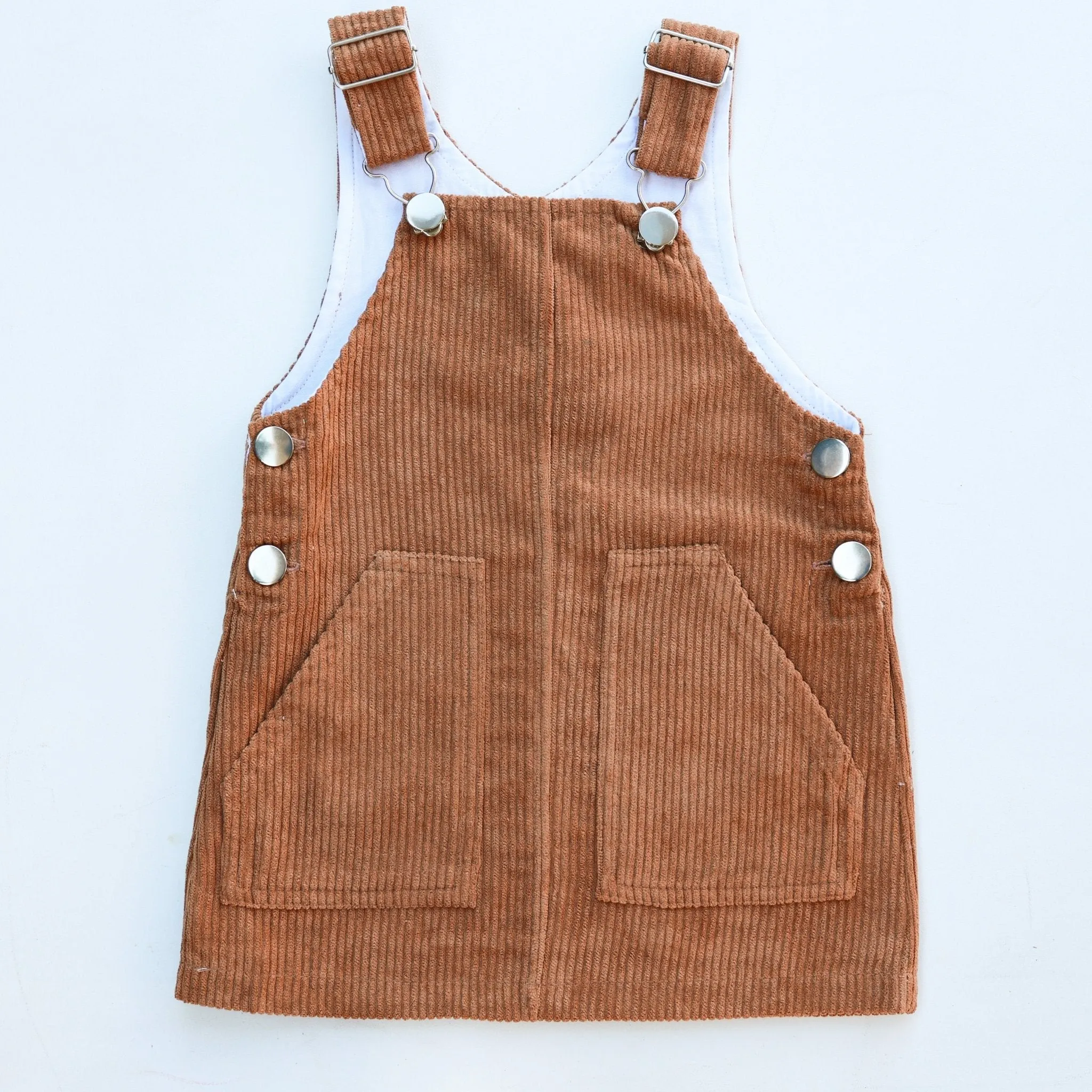 CARAMEL OVERALL DRESS