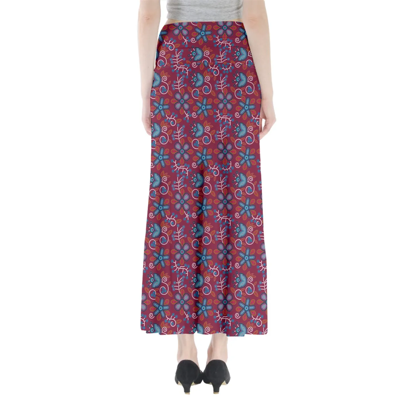 Cardinal Garden Full Length Maxi Skirt
