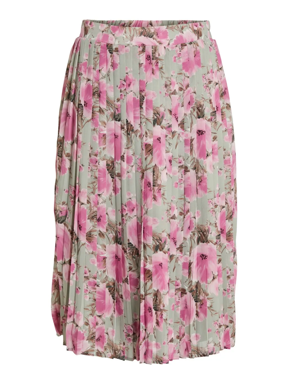 Clarette High Waist Midi Skirt (Sage)