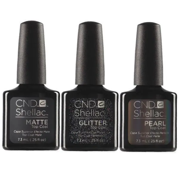 CND Creative Nail Design Shellac - Matte   Glitter   Pearl Top Coat