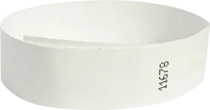 Custom 1 Stub 1" Tyvek® Full Color Imprint Wristbands