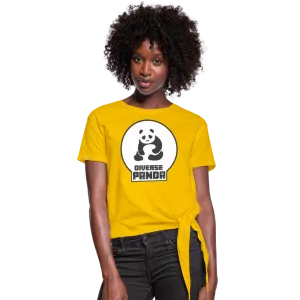 Diverse Panda (Alternative Version) Women's Knotted T-Shirt