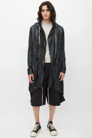 DRKSHDW Black Hooded Coat