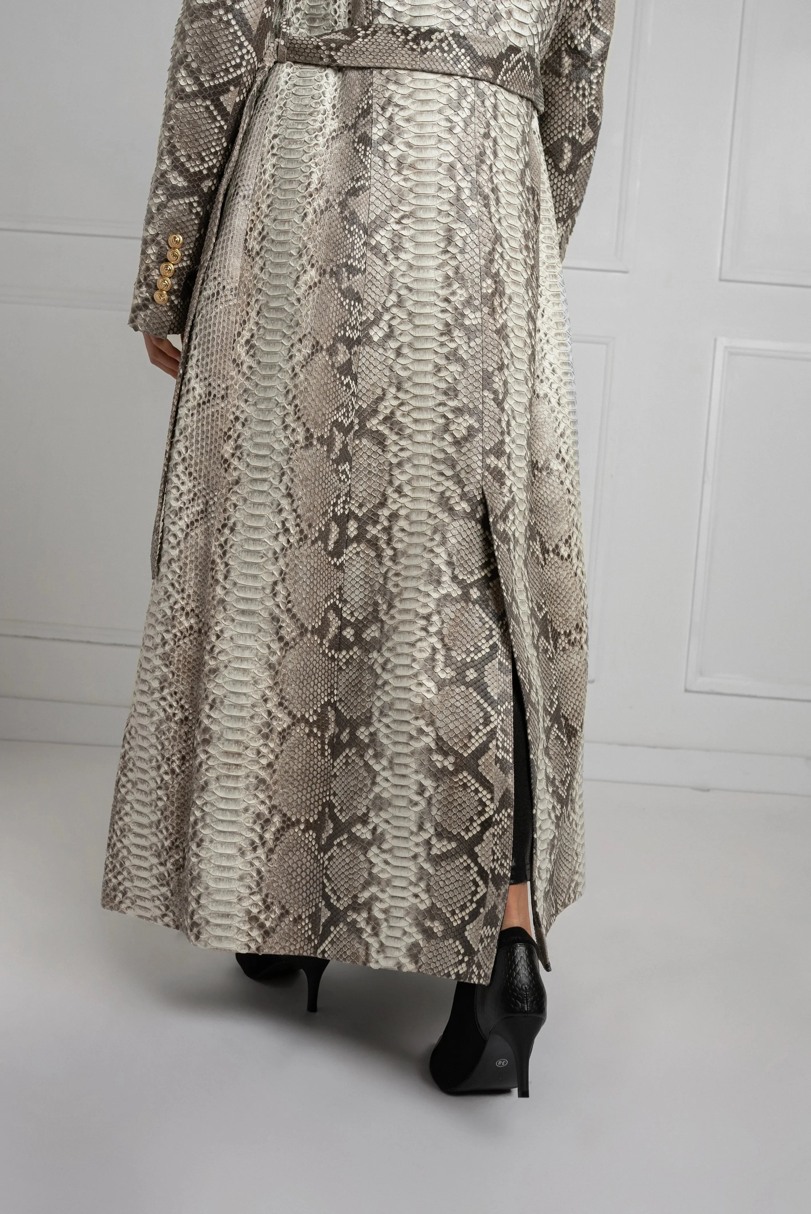 Elegant Python Coat | Exotic Elegance Limited Series