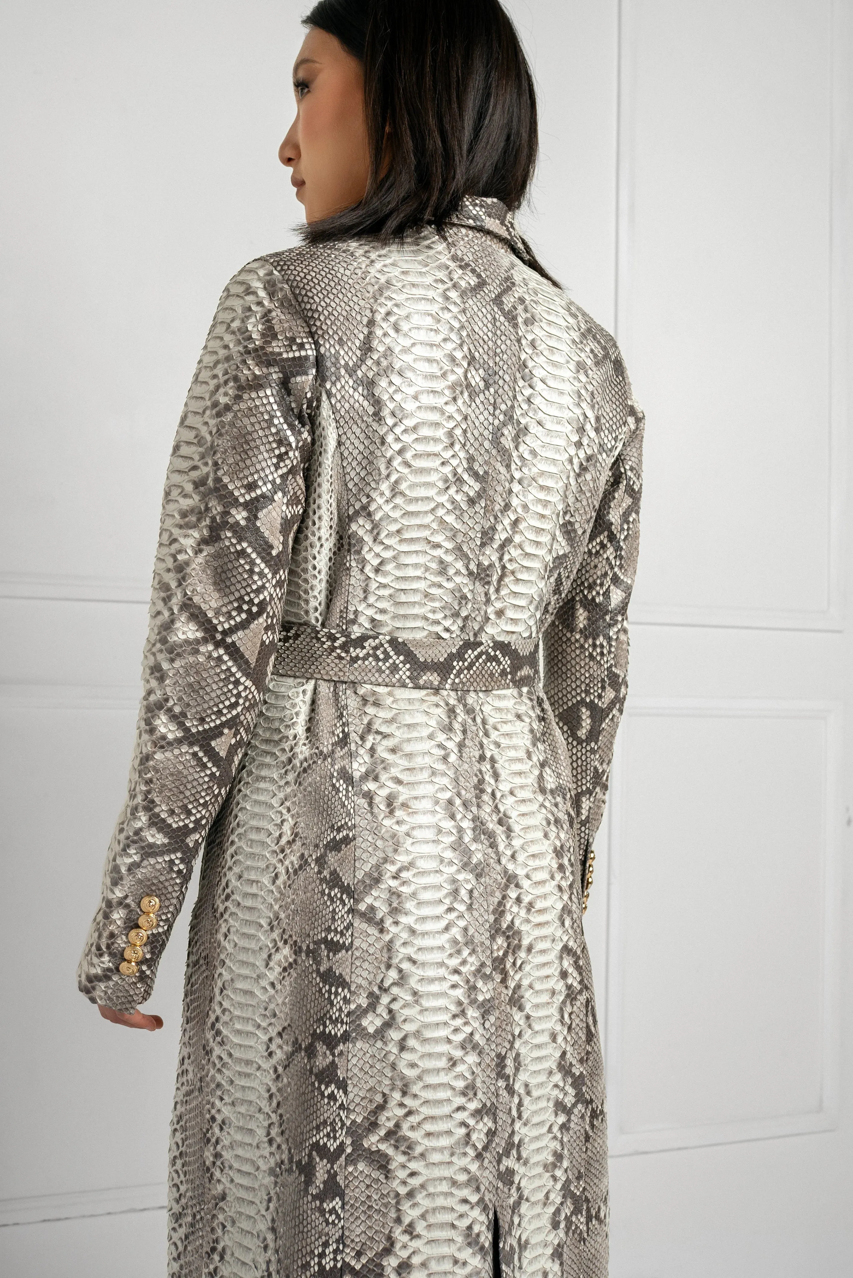 Elegant Python Coat | Exotic Elegance Limited Series