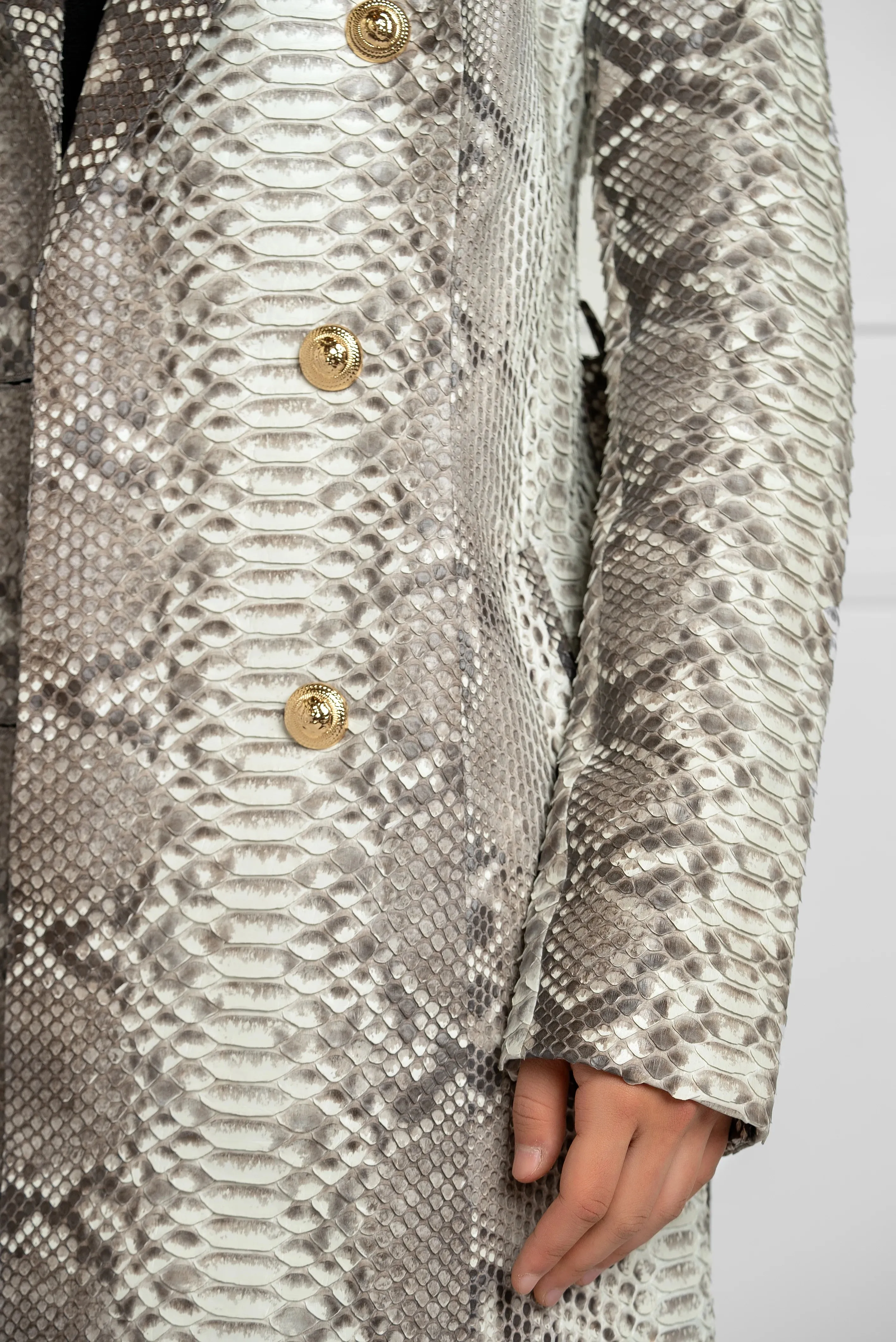 Elegant Python Coat | Exotic Elegance Limited Series
