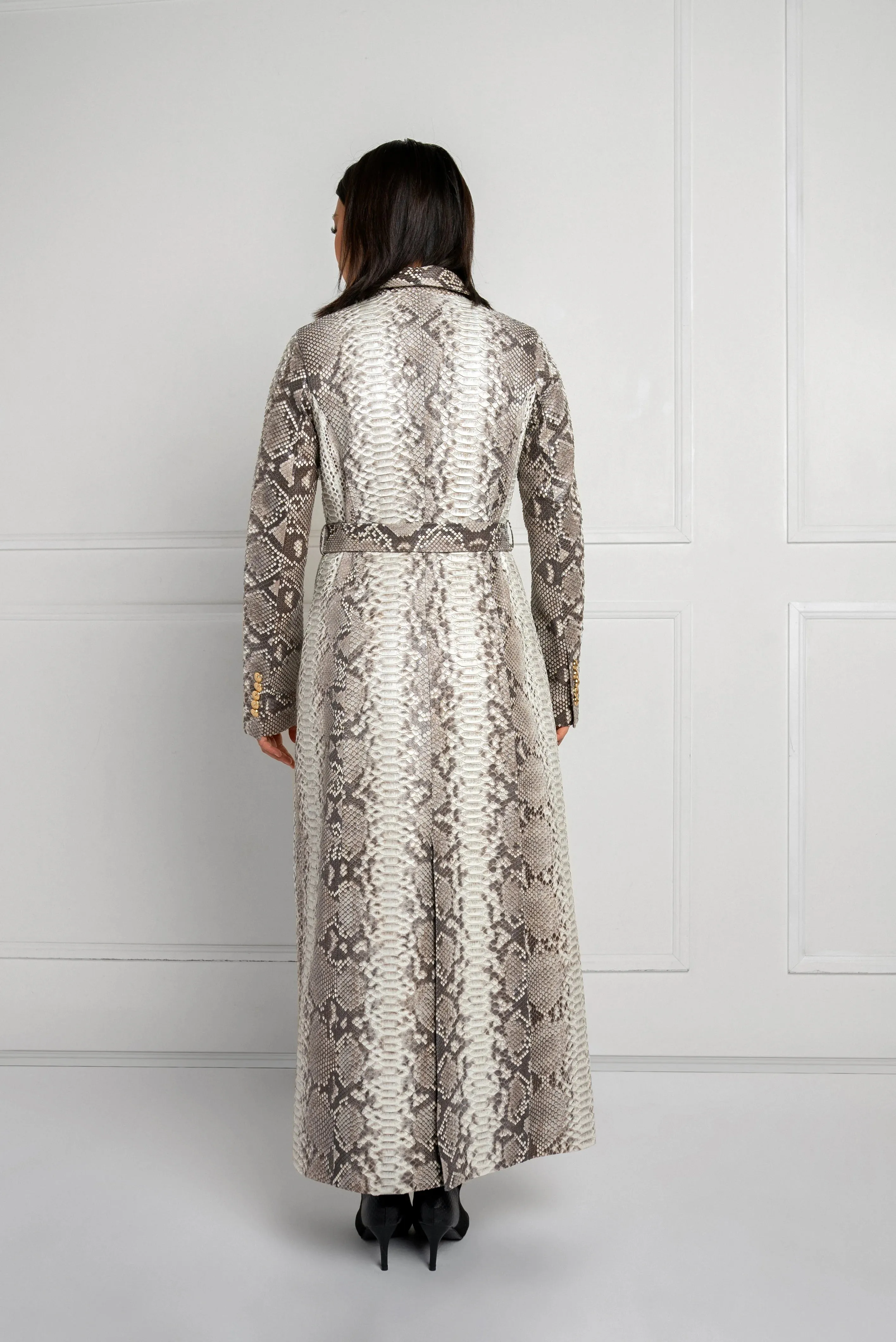Elegant Python Coat | Exotic Elegance Limited Series