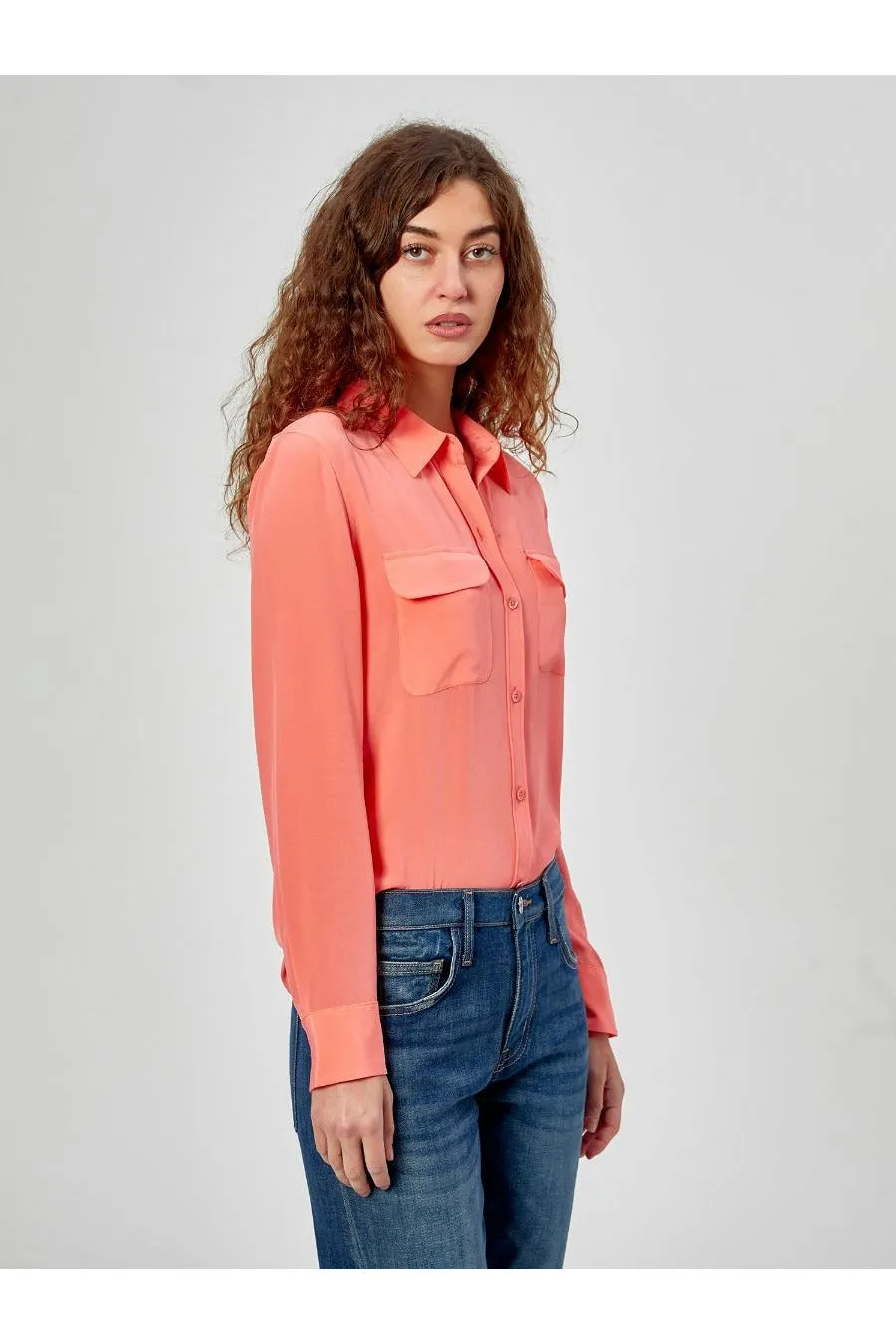 Equipment Slim Signature Shirt - Melon