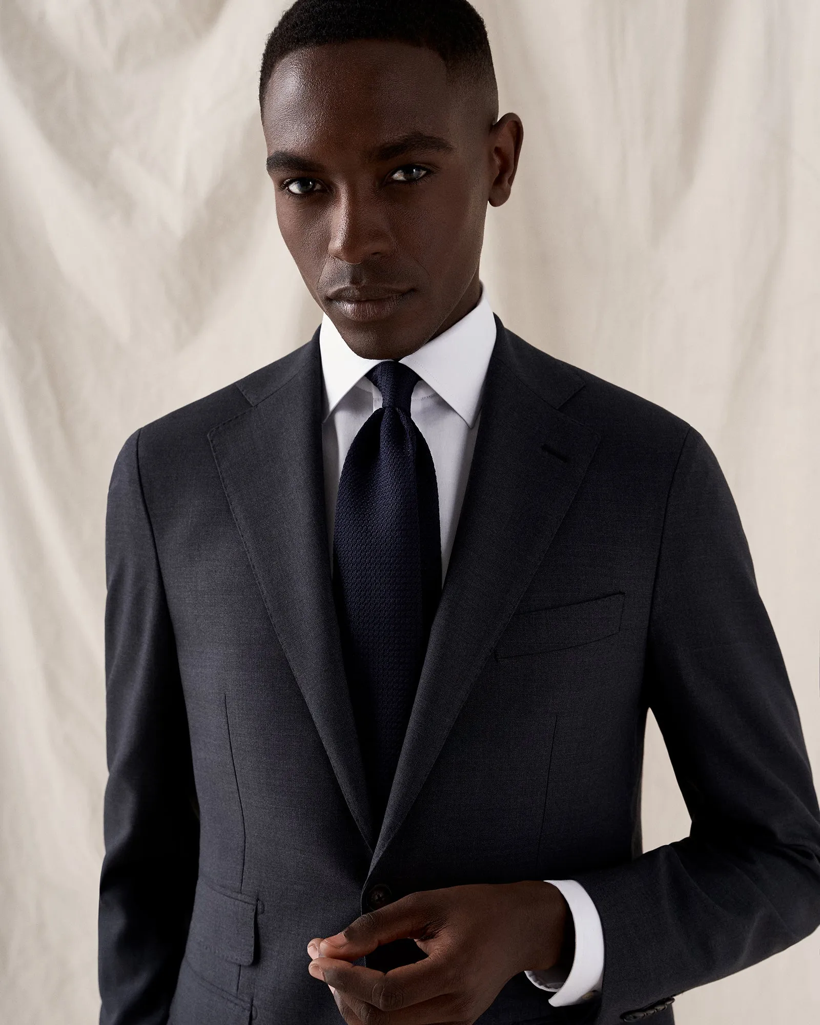 ETON 30007951100 WHITE SIGNATURE TWILL SLIM SC SHIRT