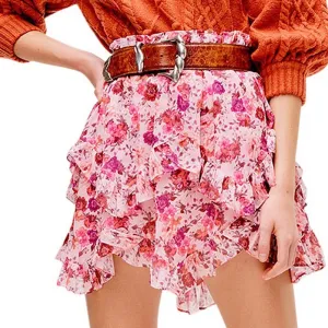 Evie Mini Skirt Tearose - M - L