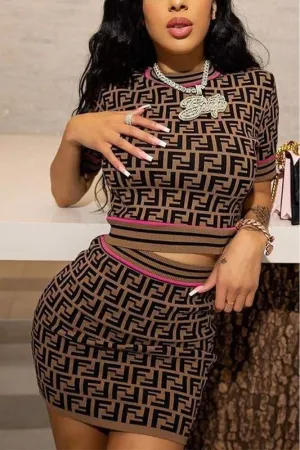 Fabolous Feline Mini Skirt Set