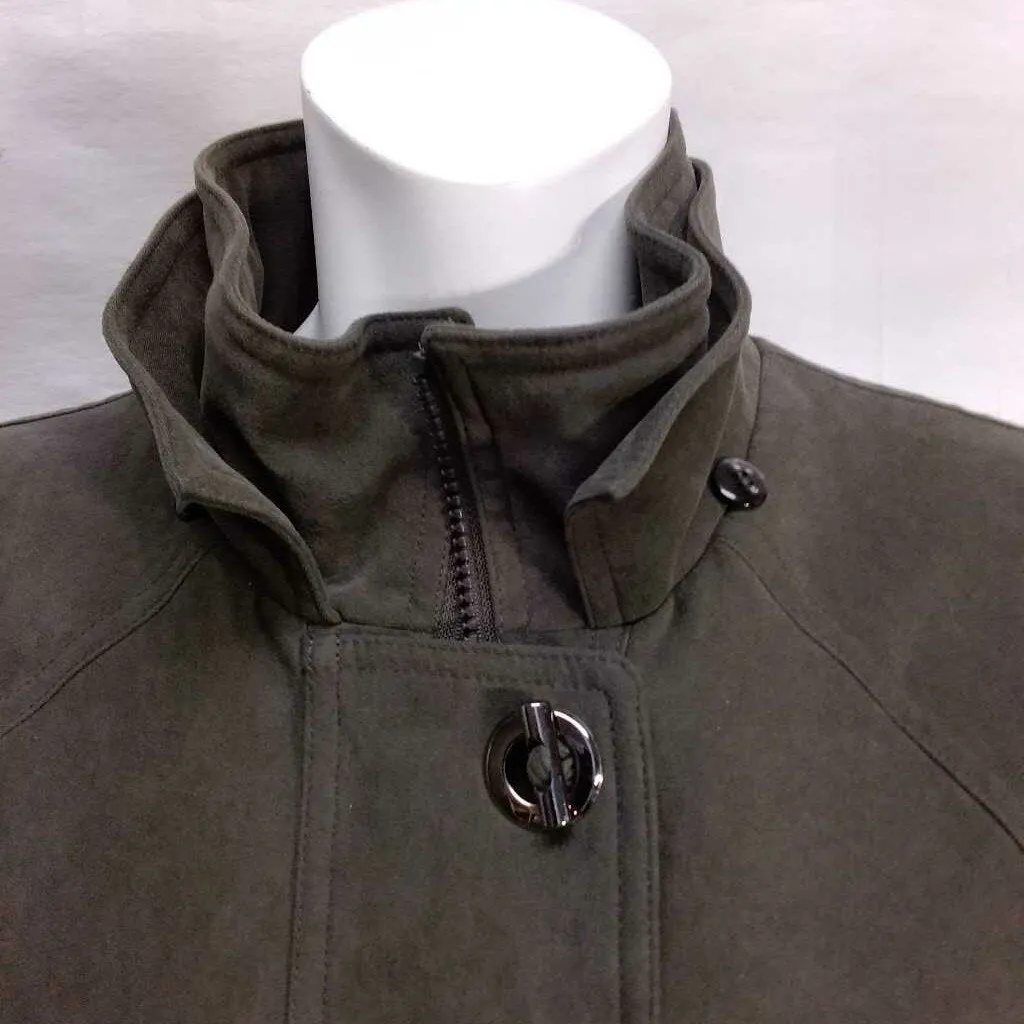 FLEET STREET DARK TAUPE COAT SIZE SMALL TCC
