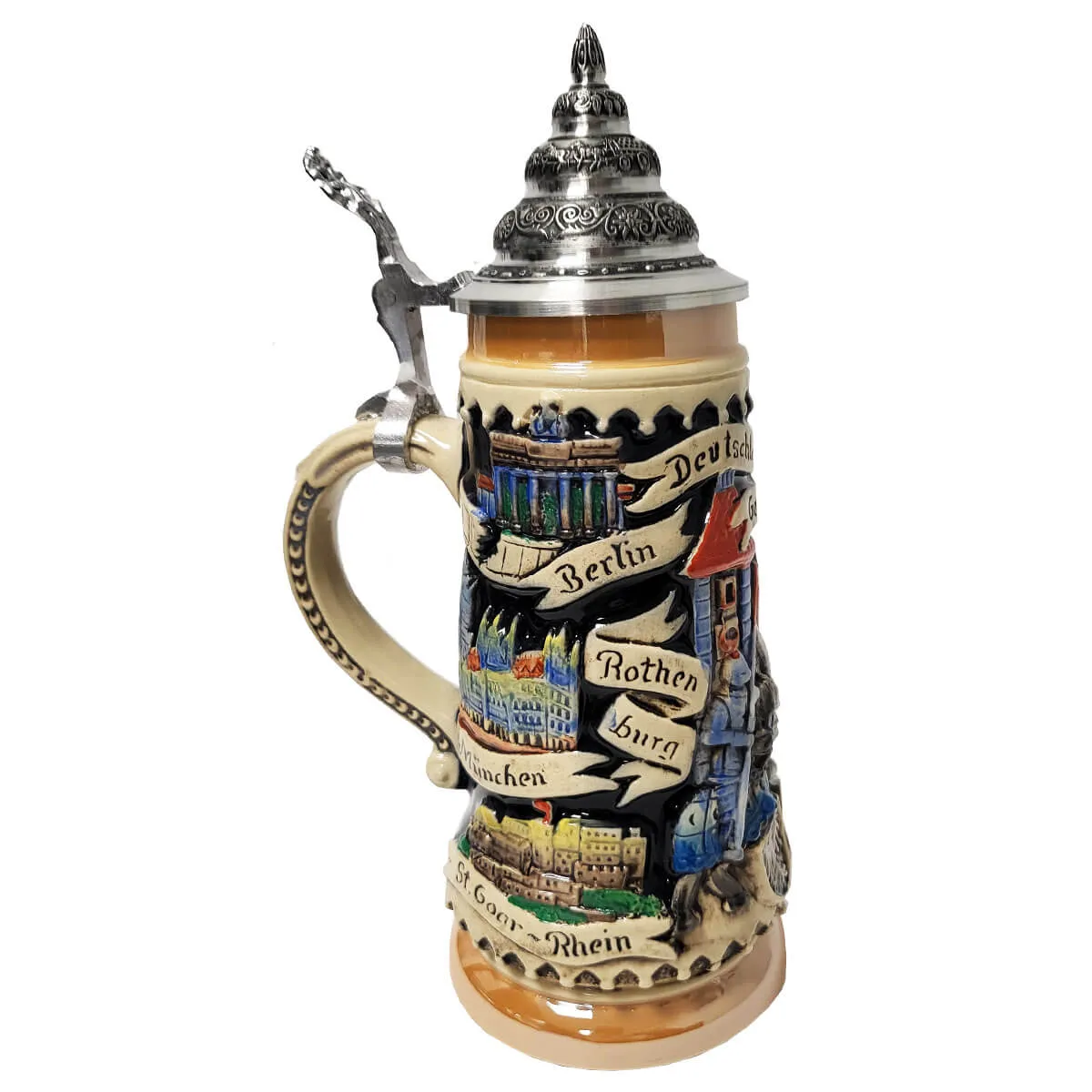 German Beer Stein - German Knights .3L