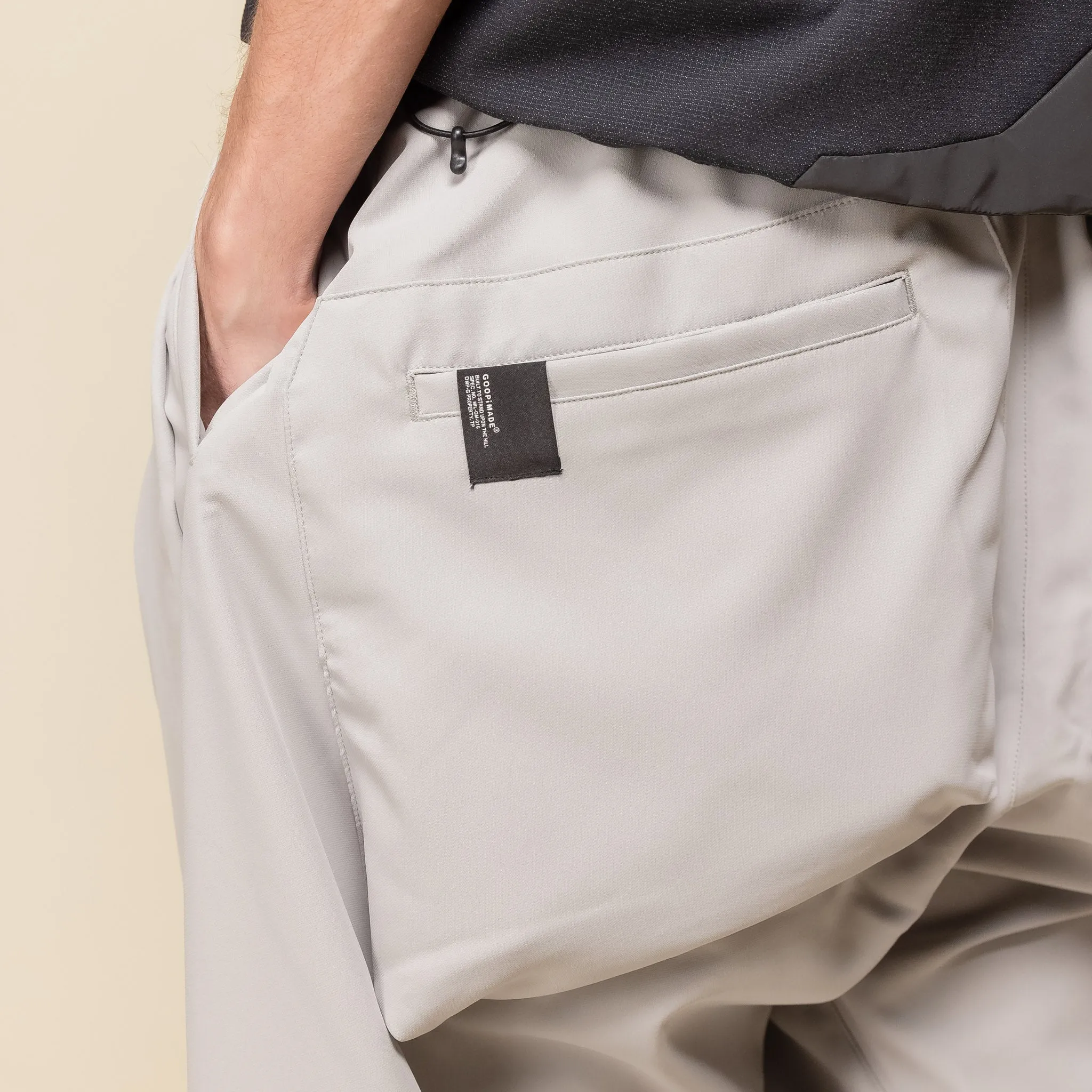 GOOPiMADE - “MT-1P” SOFTBOX Spiral Gear Trousers - Bone (Cream)