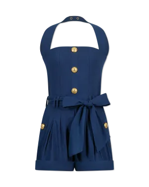 Halterneck Overall Shorts