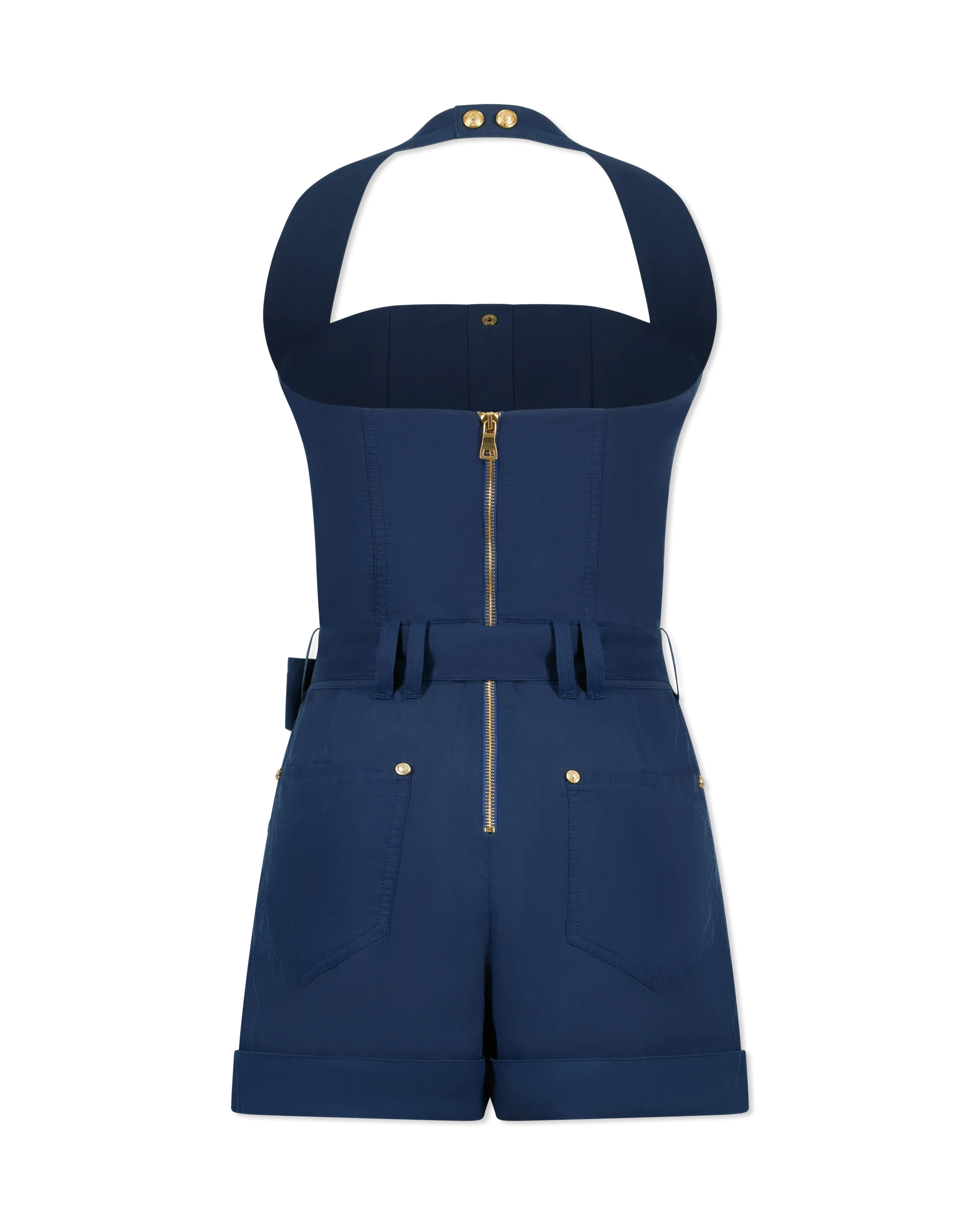 Halterneck Overall Shorts
