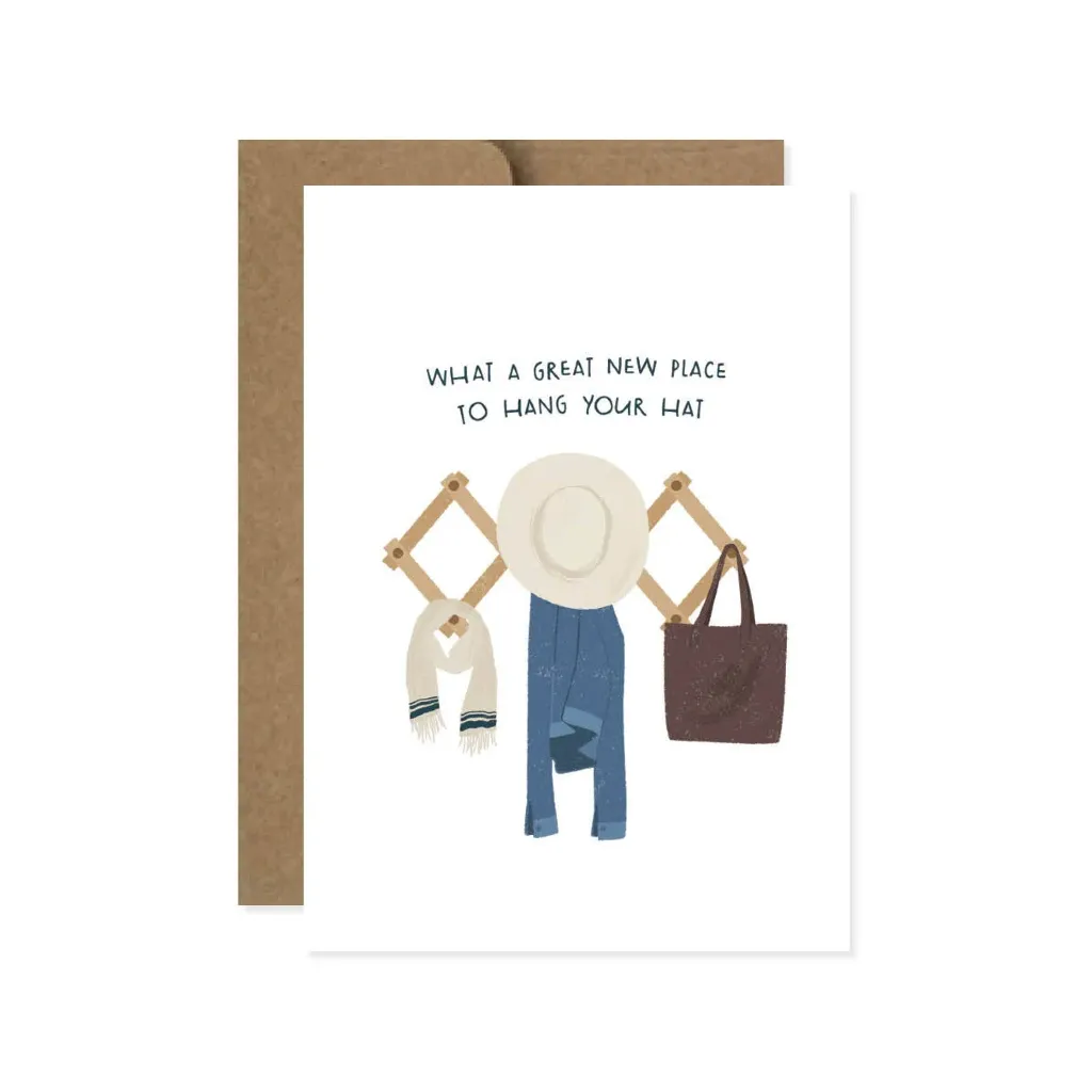 Hang Your Hat New Home Card