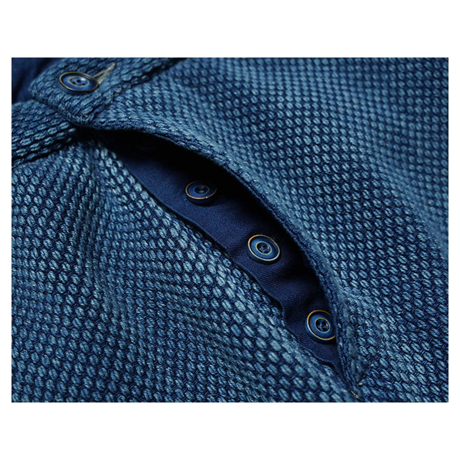 Heavy Plant Dyed Retro Splicing Kendo Casual Trousers With Medium Color Fade