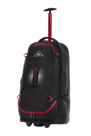 High Sierra - Composite V4 76cm Medium RFID Wheeled Duffle With Backpack Straps - Black/Red