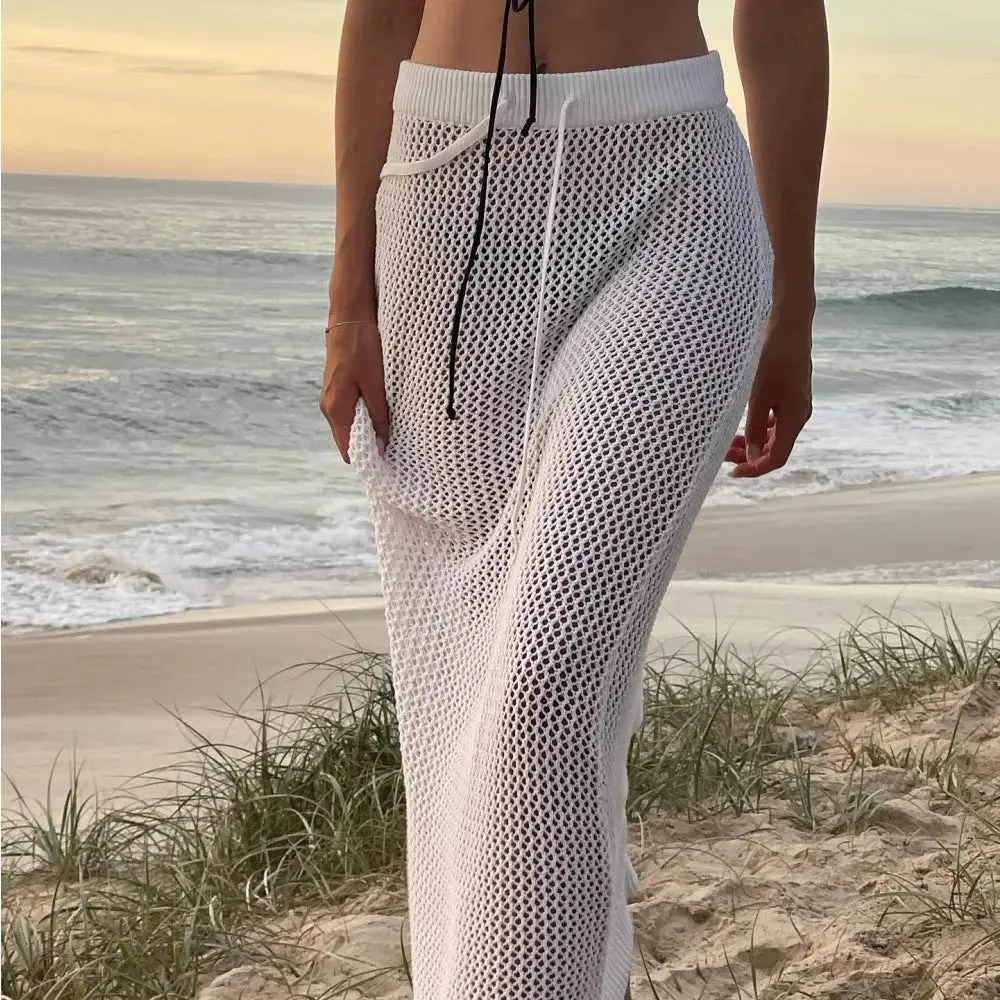 Hollow Out Knitted Skirt