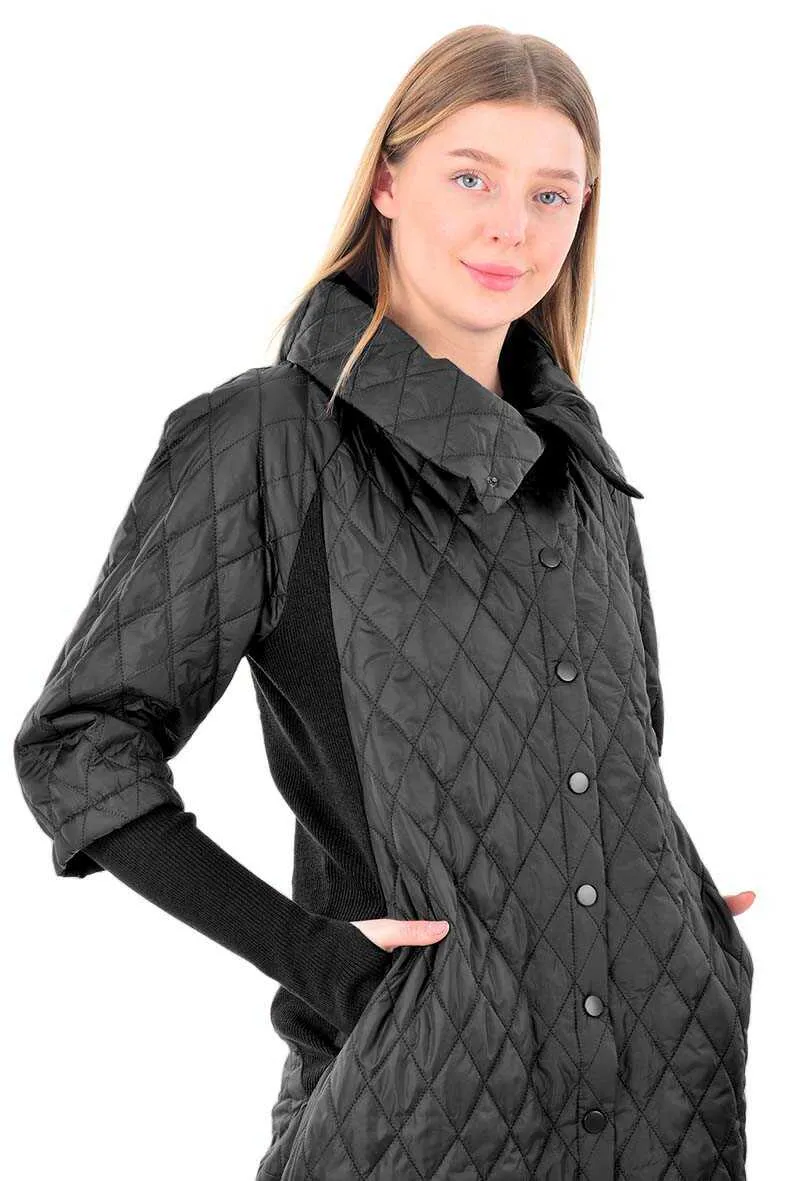 Invee 6378 Coat - Black