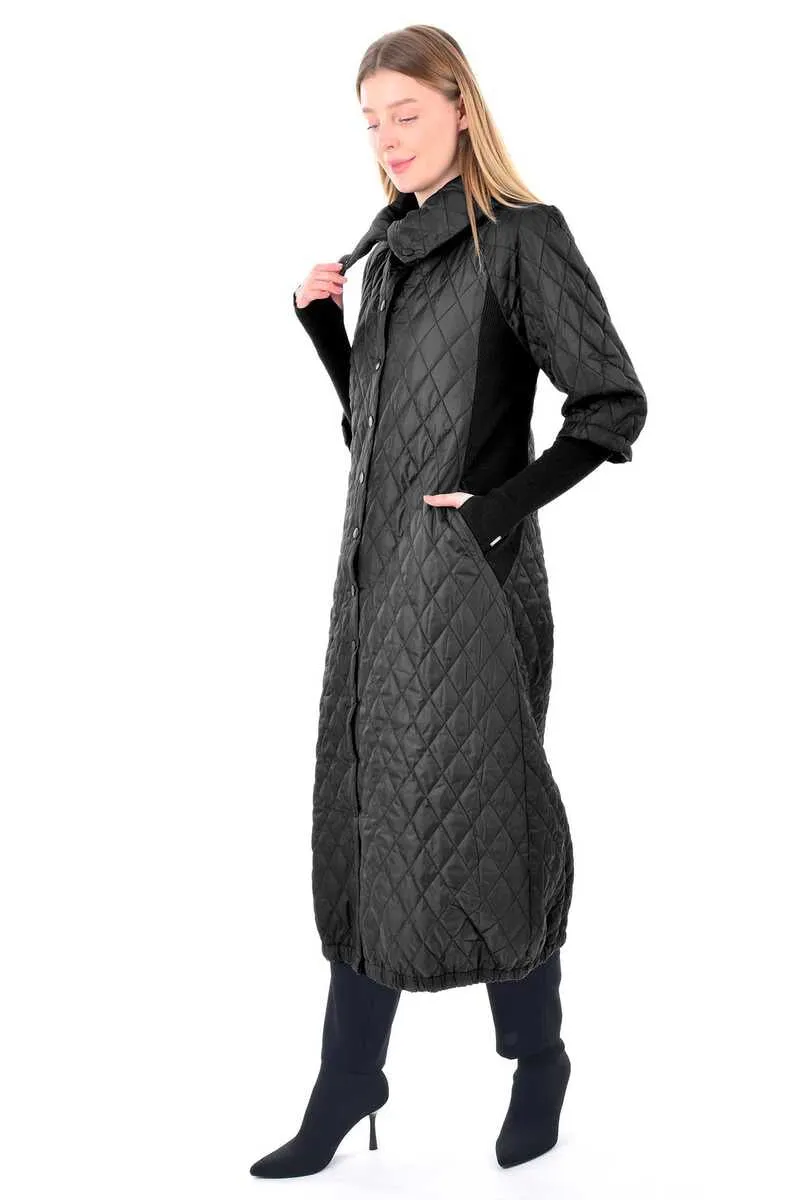 Invee 6378 Coat - Black