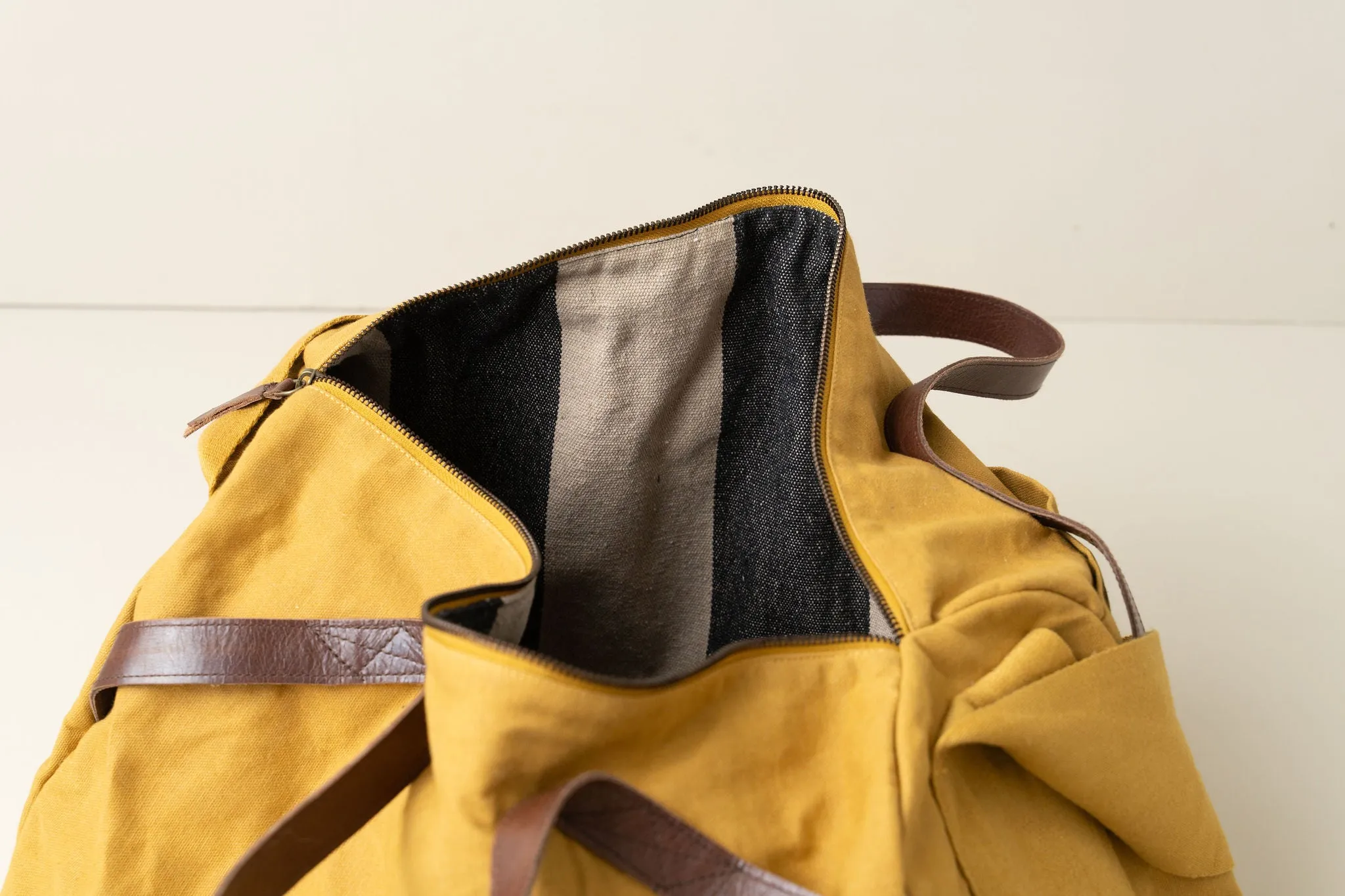 Journey Duffle Canvas Bag | Mustard