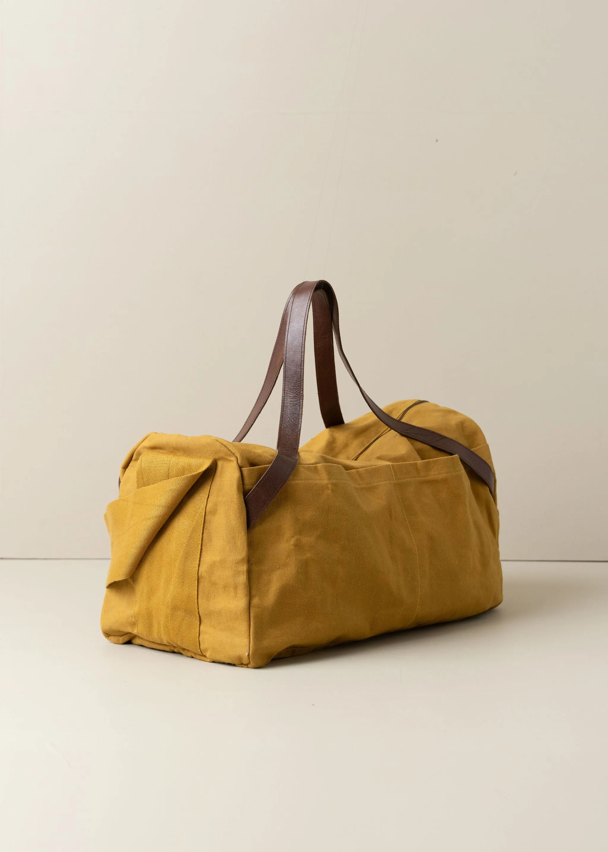 Journey Duffle Canvas Bag | Mustard